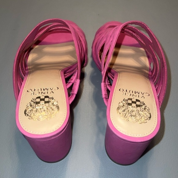 Vince Camuto Slide Hot Pink Sandals VC-Raveana Size 8 1/2 - Picture 3 of 7